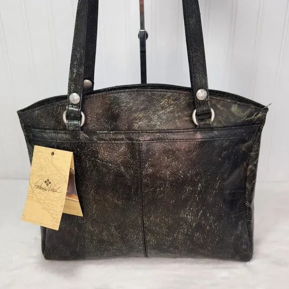 NWT Patricia Nash Leather Poppy Tote Satchel - The Tooled Turquoise Collection - Picture 4 of 9